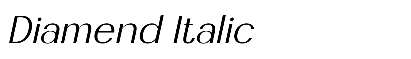 Diamend Italic